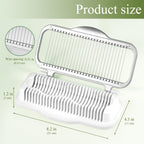 Larger Banana Slicer Egg Slicer for Hard Boiled Eggs, Stainless Steel & Aluminium Wires Strawberry slicer Multipurpose Heavy Duty Dishwasher Safe Banana Cutter slicer