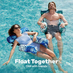 Inflatable Pool Floats Adult,2 Packs Floating Lounge Chairs🔥Limited-time bonus: free hand pump🔥Blow up Pool Noodles for Adult Heavy Duty,Floating Chair for Party Summer Water Beach Lake Fun