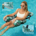 Inflatable Pool Floats Adult,2 Packs Floating Lounge Chairs🔥Limited-time bonus: free hand pump🔥Blow up Pool Noodles for Adult Heavy Duty,Floating Chair for Party Summer Water Beach Lake Fun