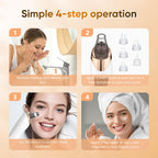 2026 Blackhead Remover Vacuum - Professional Blackhead Extractor for Face with 3 Adjustable Suction Levels, USB Rechargeable Pore Cleaner, and 5 Interchangeable Probes