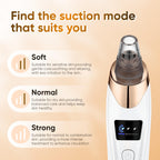 2026 Blackhead Remover Vacuum - Professional Blackhead Extractor for Face with 3 Adjustable Suction Levels, USB Rechargeable Pore Cleaner, and 5 Interchangeable Probes
