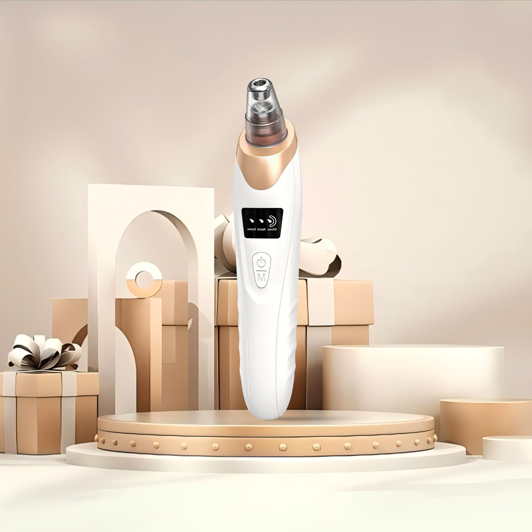 2026 Blackhead Remover Vacuum - Professional Blackhead Extractor for Face with 3 Adjustable Suction Levels, USB Rechargeable Pore Cleaner, and 5 Interchangeable Probes