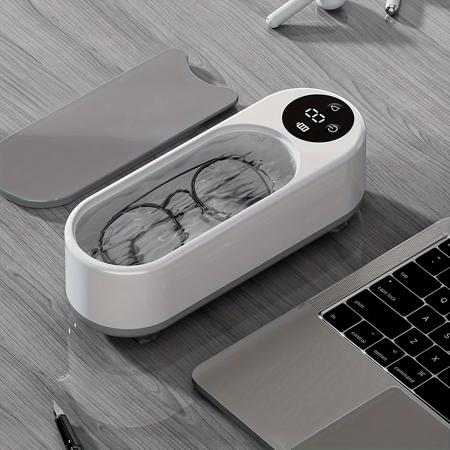 Multifunctional Ultrasonic Cleaner, One-Button Cleaning for Jewelry, Glasses, Dentures And Watches, Home-Use And Portable Design, USB Fast Charging