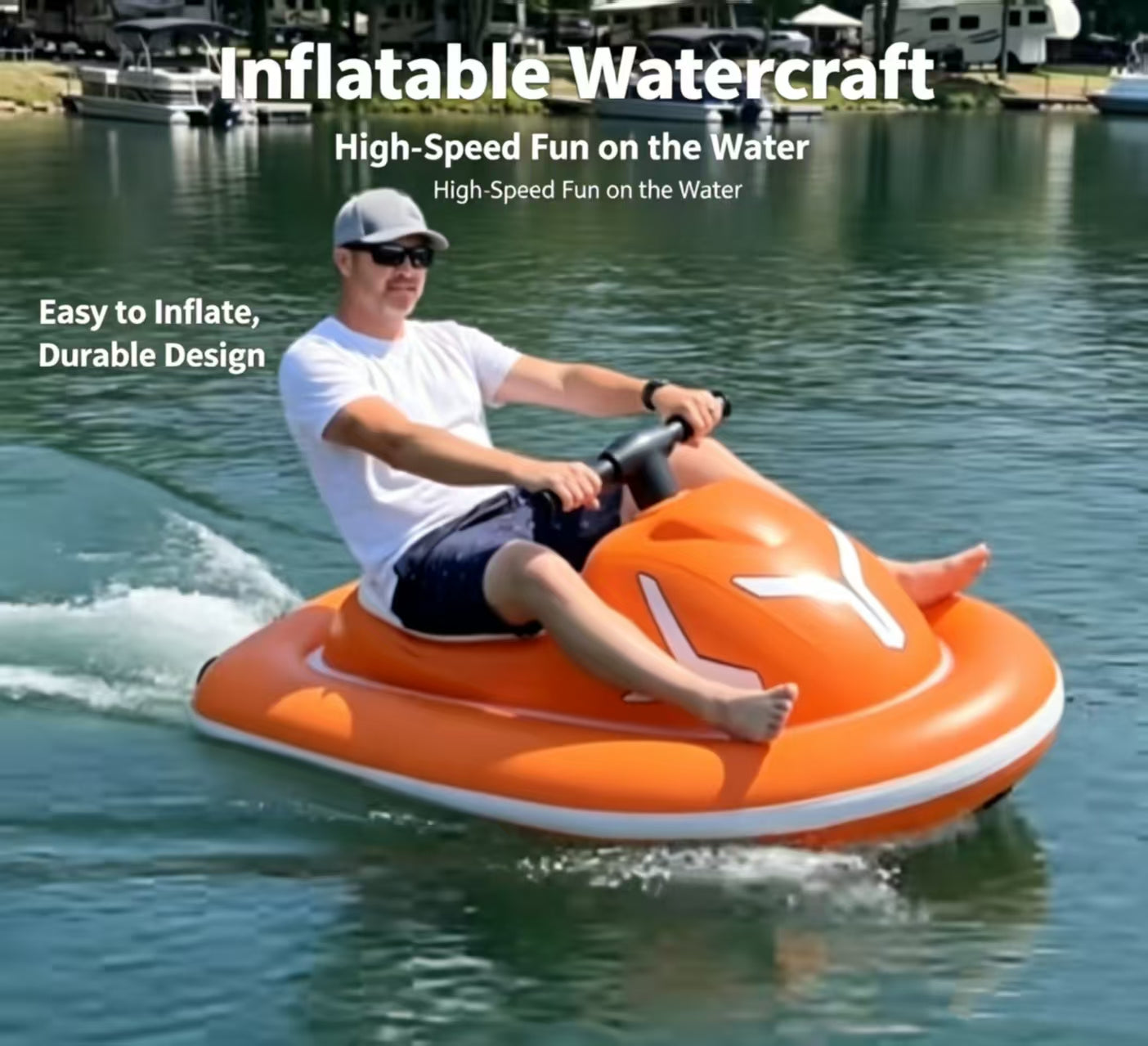🏊New summer inflatable water ride-on toy for adults and children.
