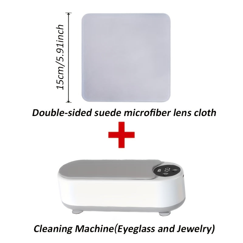 Multifunctional Ultrasonic Cleaner, One-Button Cleaning for Jewelry, Glasses, Dentures And Watches, Home-Use And Portable Design, USB Fast Charging