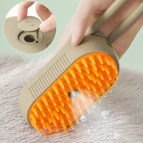 🔥Buy 2 get free shipping🔥4-in-1 Pet Steam Spray Comb for Detangling and Deshedding - No Bath Needed, Specialized Cat and Dog Grooming Brush