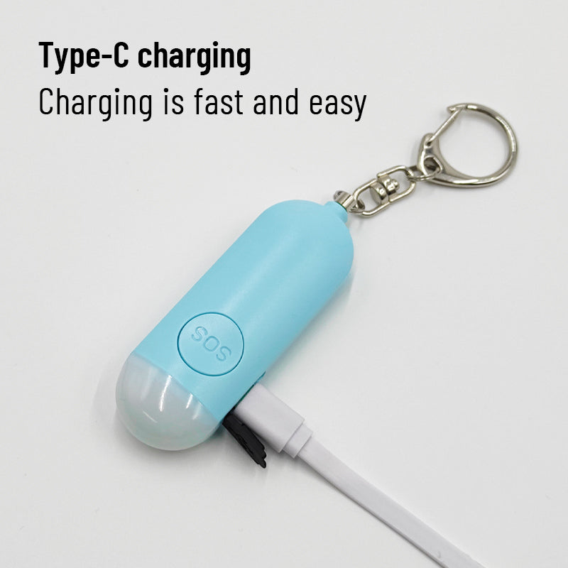 Dual Alarm Mode🔥Personal Alarm for Self Defense with Low Battery Notice, Strobe Light & Extra Loud 130 dB Double Speakers Safety Keychain Set for Women, Rechargeable Panic Button for Womens Self Defense