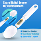 Digital Measuring Spoon Electronic Scale Spoon Weighing for Food Coffee Powder Tea Ingredients Spice Kitchen Gram Measuring Spoons High Precision 0.1g Mothers Day Gifts Baking