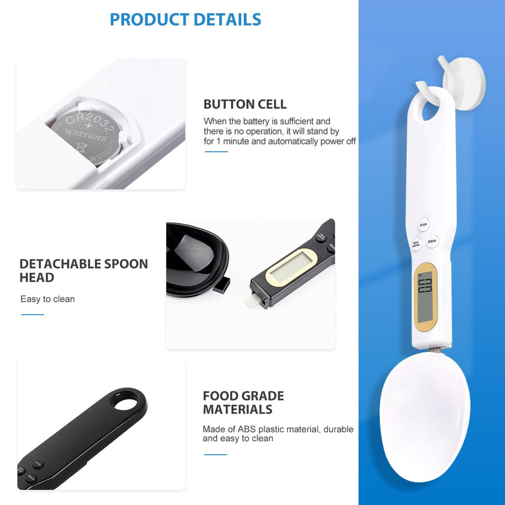 Digital Measuring Spoon Electronic Scale Spoon Weighing for Food Coffee Powder Tea Ingredients Spice Kitchen Gram Measuring Spoons High Precision 0.1g Mothers Day Gifts Baking